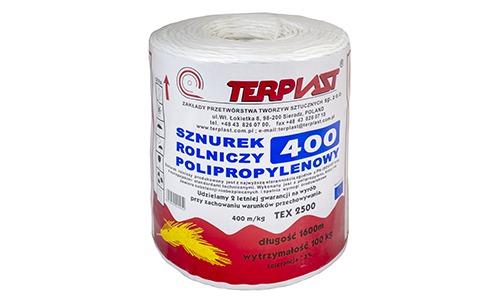 Шпагат полипропиленовый для вязания сена Terplast, Agritex, Chemitex, Hortitex, Juta