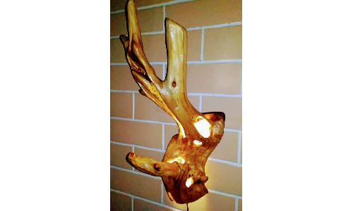 Настенная инсталляция светильника Рога оленя