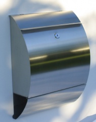 Дизайнерский металлический почтовый ящик из нержавеющей стали