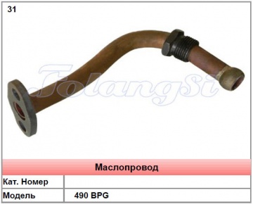 Маслопровод к погрузчику 490 BPG в Украине, Купить, Цена, Фото
