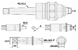 Патрон резьбонарезной быстросменный для нарезки резьбы М6-М30 и сверления отверстий